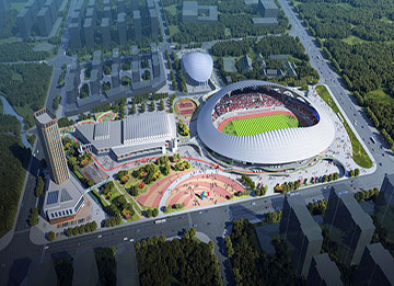 萬豪中標-山東蓬萊PTFE膜結構體育場