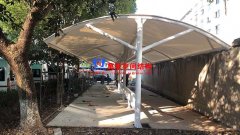 寧波市望春監(jiān)獄非機(jī)動車膜結(jié)構(gòu)車棚項目膜結(jié)構(gòu)已完成并經(jīng)初步驗(yàn)收